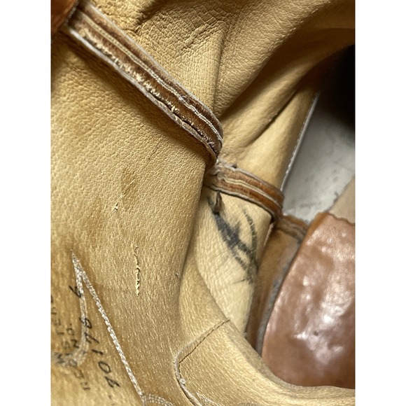 Justin Size Us Men's  13 D Brown Cowboy Boots # 2420 - Picture 13 of 14